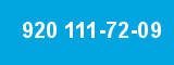 920 111-72-09